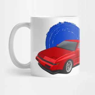 Red Mitsubishi Starion Turbo 1982-1990 Mug